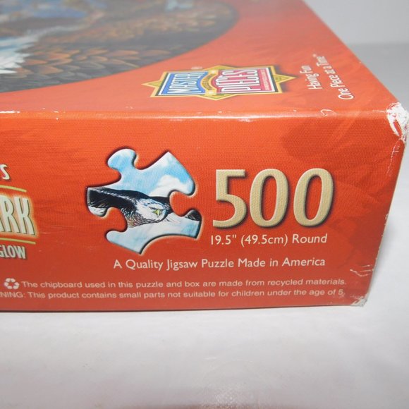 Master Pieces Steven Michael Gardner Eagle Spirit Glow in the Dark Puzzle - Picture 9 of 12